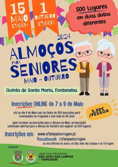 ALMOÇOS SENIORES 2024 – ABERTAS INSCRIÇÕES